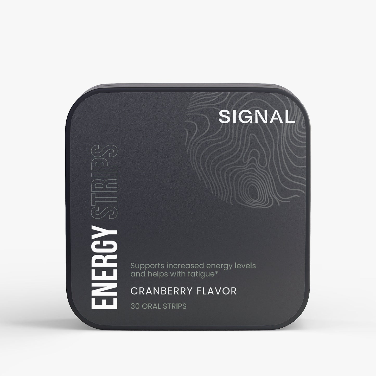 SIGNAL Energy Strips cranberry flavour oral strip pack front view