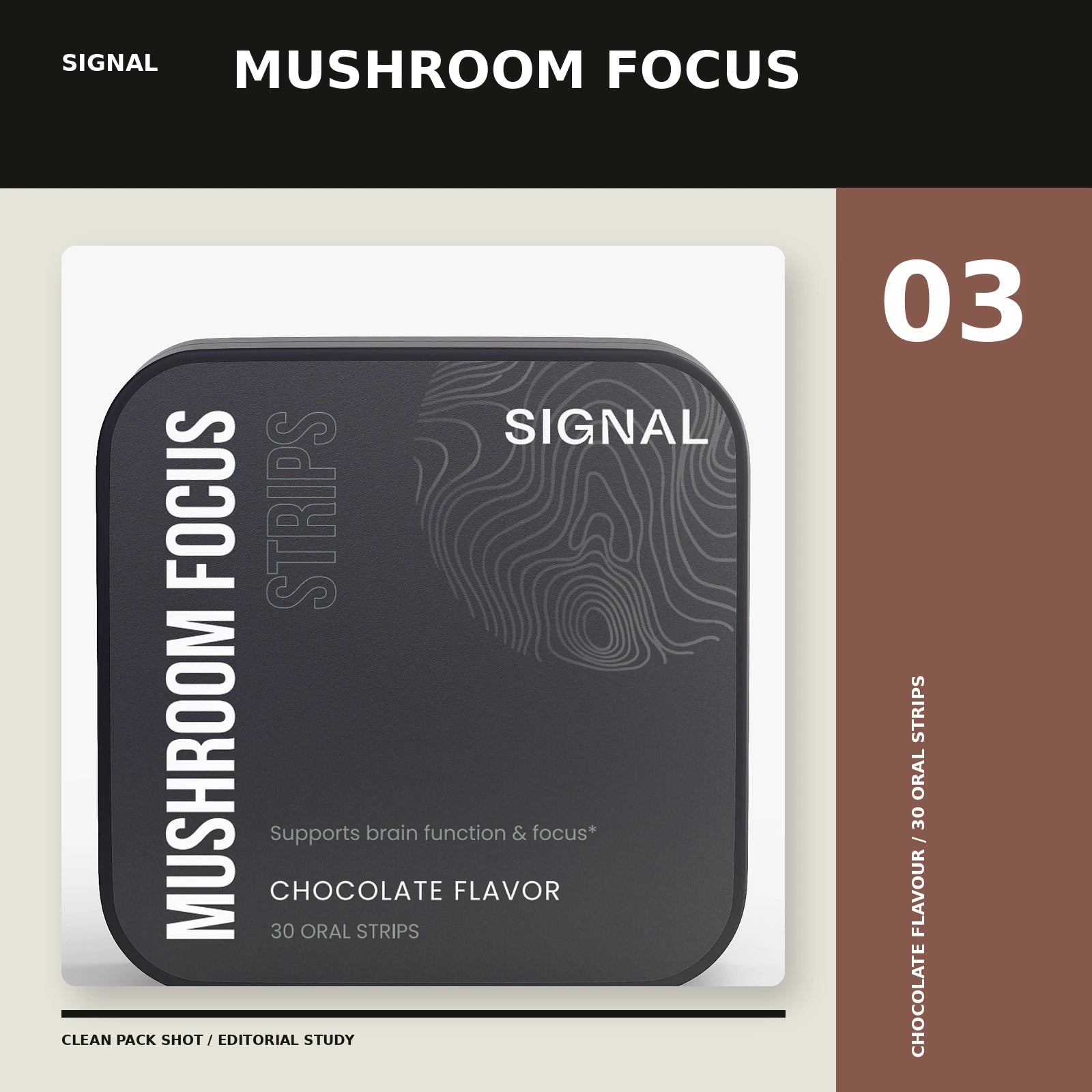 Mushroom Focus Strips package in an original Signal composition, view 3