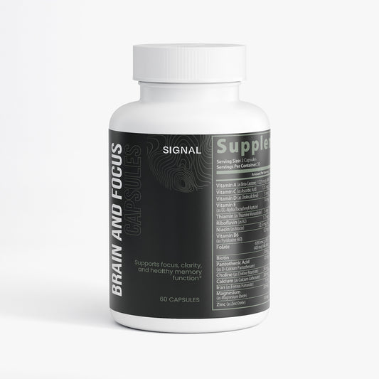 SIGNAL Brain Focus nootropic capsule bottle front view