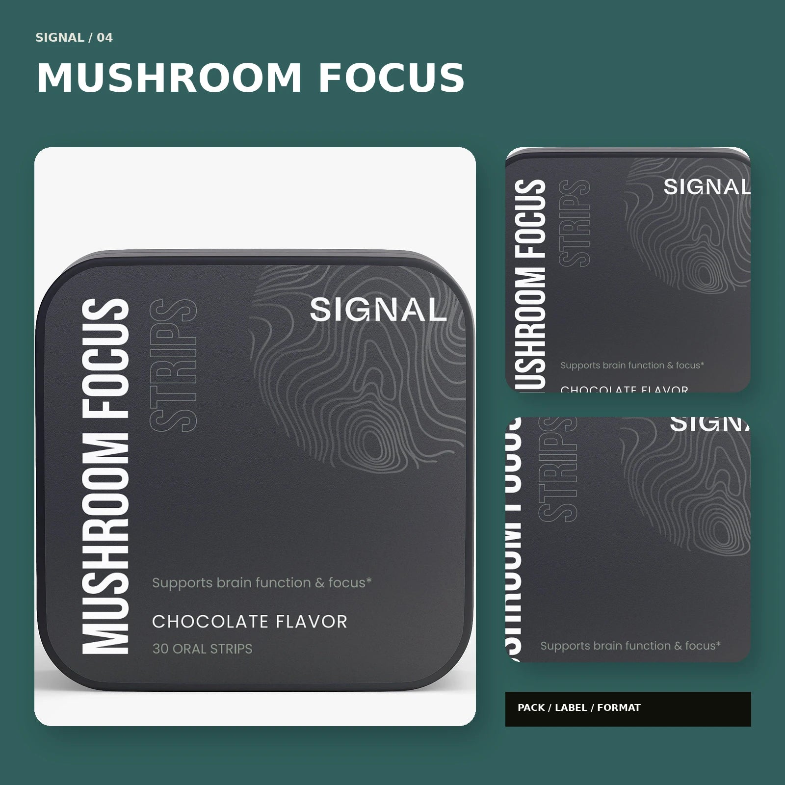 Mushroom Focus Strips package in an original Signal composition, view 4
